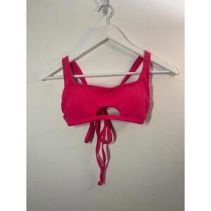 Xhilaration Ribbed Scoop Neck Bikini Top Size Small
